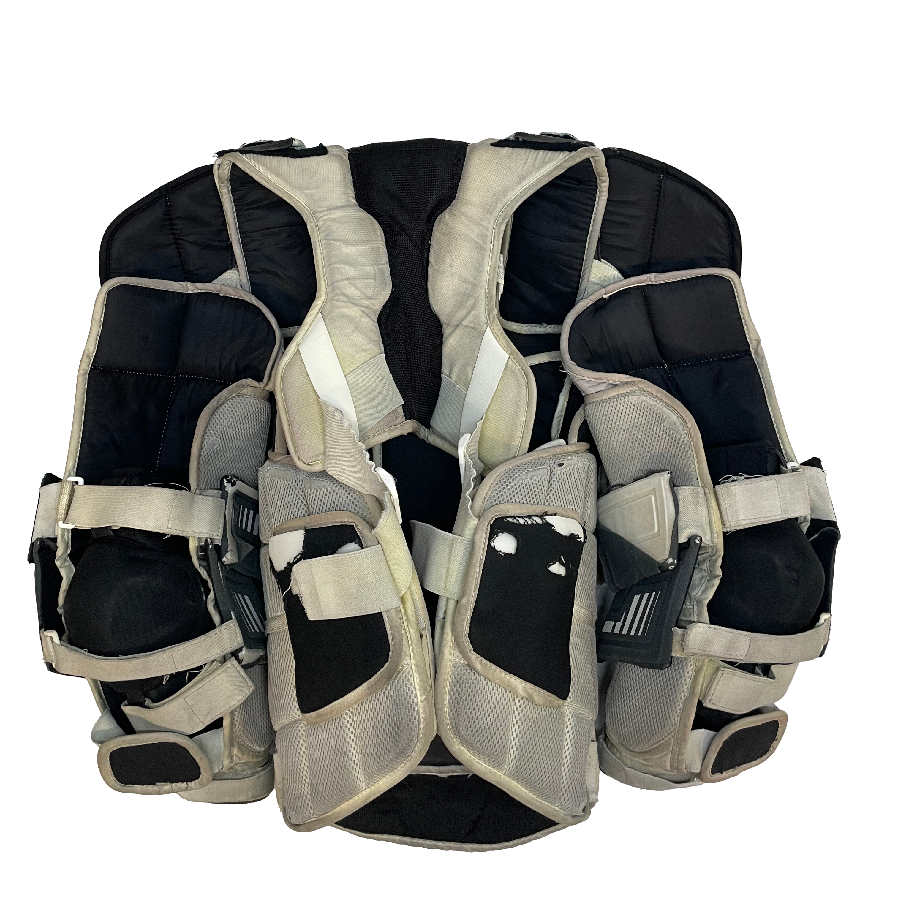 CCM Extreme Flex Shield II - Plastron de gardien de but Pro Stock d'occasion (gris/blanc)